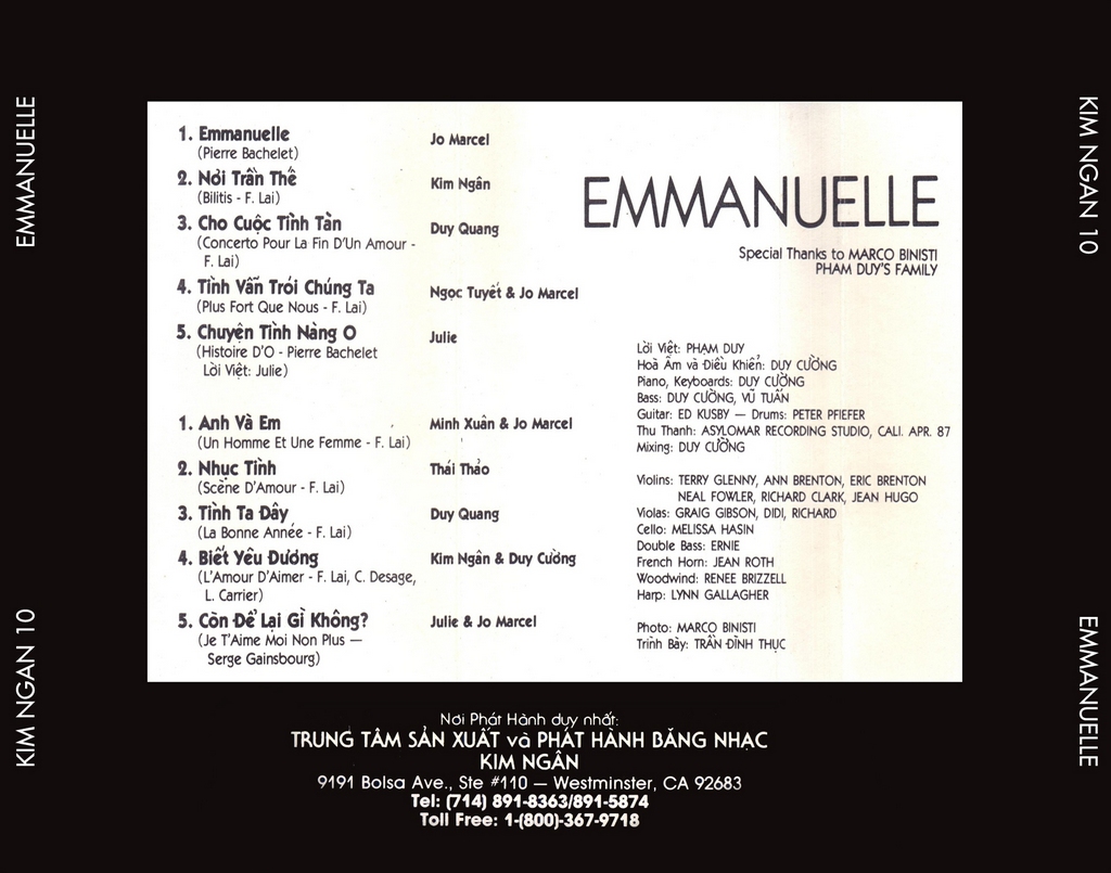 Tape Kim Ngân 10 - Emmanuelle