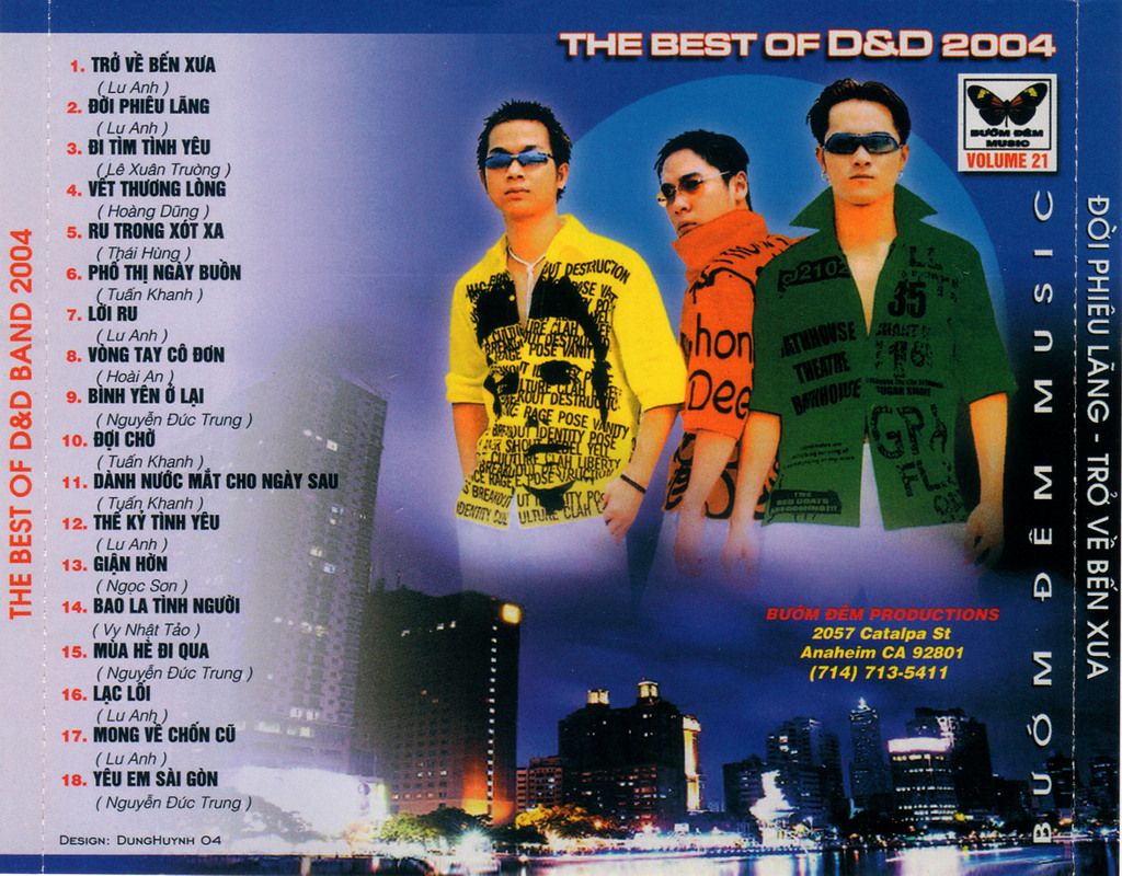 Bướm Đêm CD021 - Đời Phiêu Lãng - Nhóm D&D