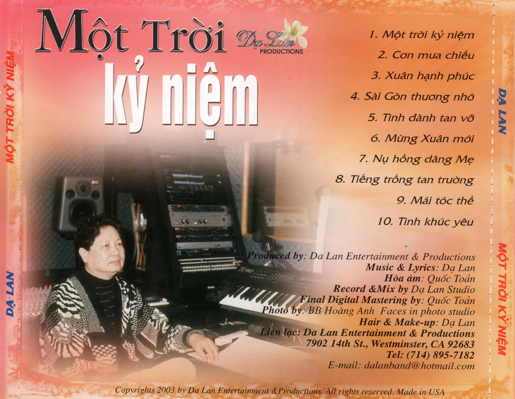 Dạ Lan CD - Một Trời Kỷ Niệm