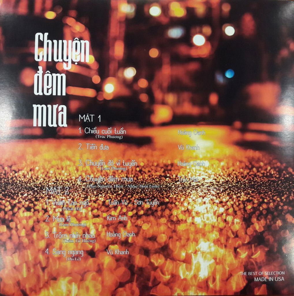 Vinyl CD - Chuyện Đêm Mưa