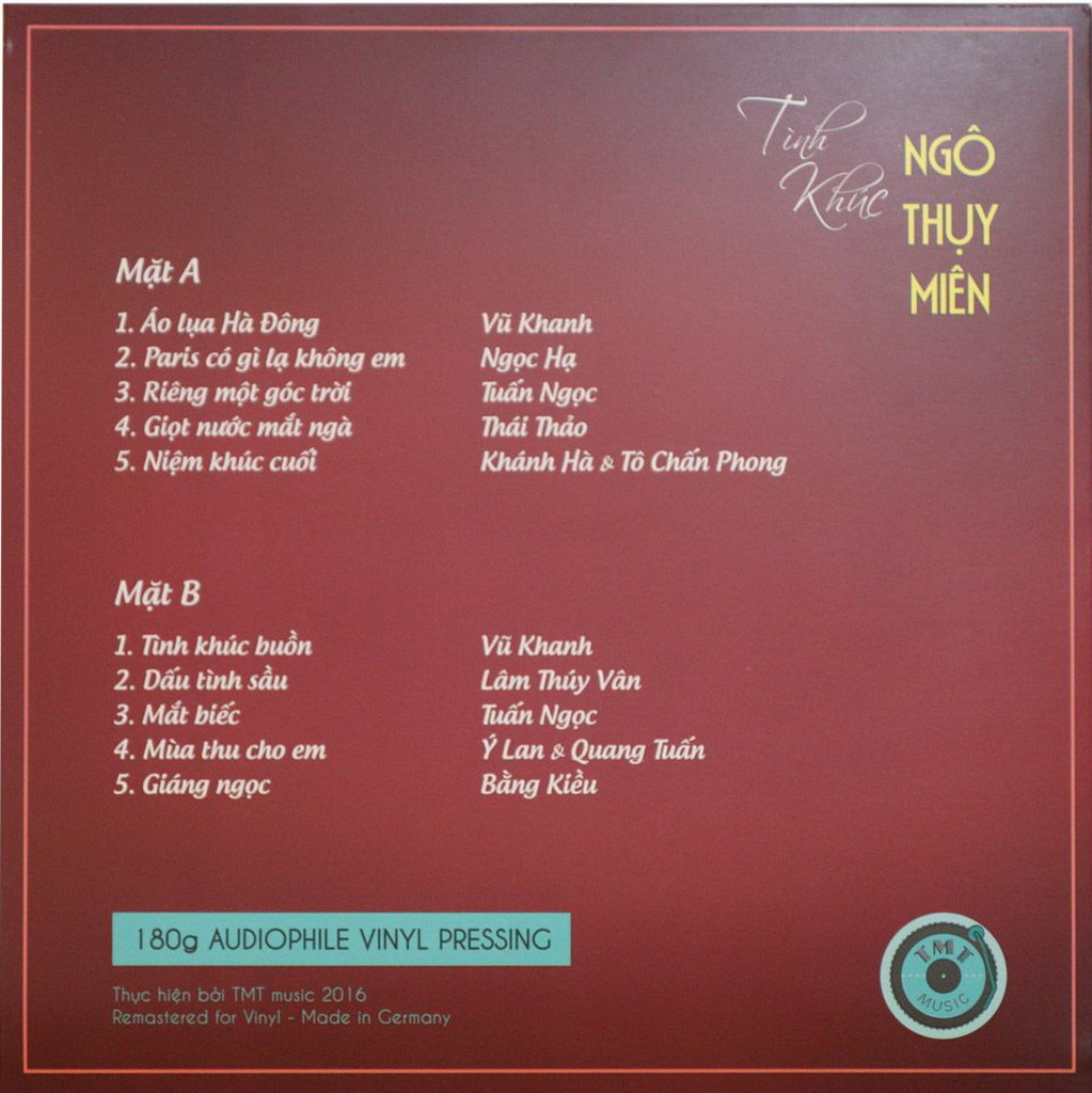 TMT CD - Tình Khúc Ngô Thụy Miên