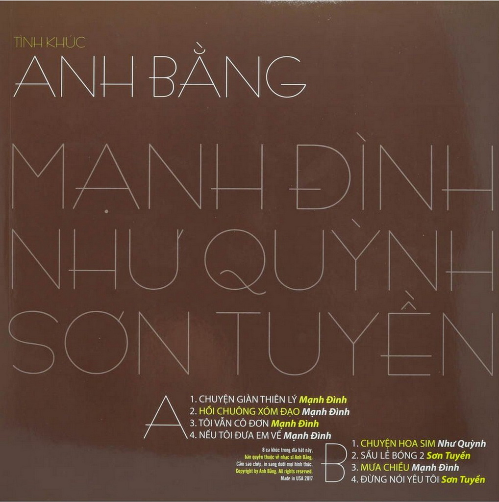 Tình Khúc Anh Bằng