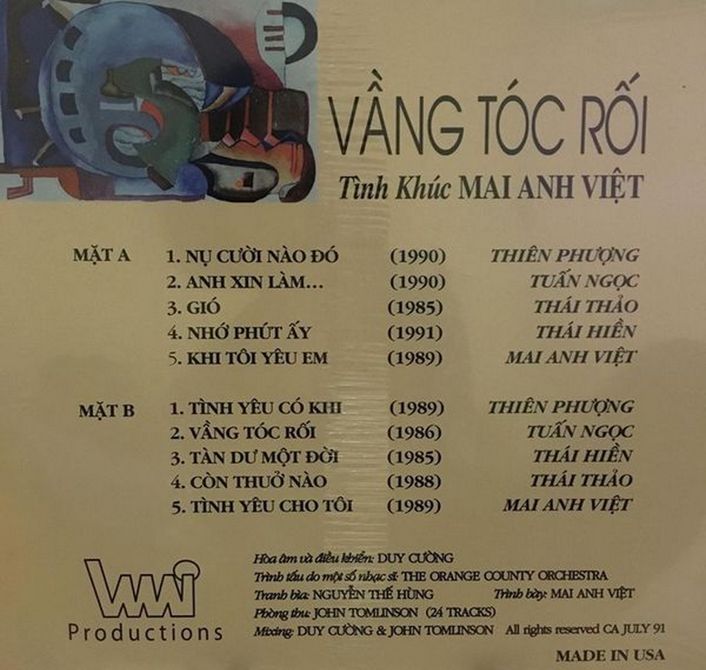 Vinyl CD - Vầng Tóc Rối