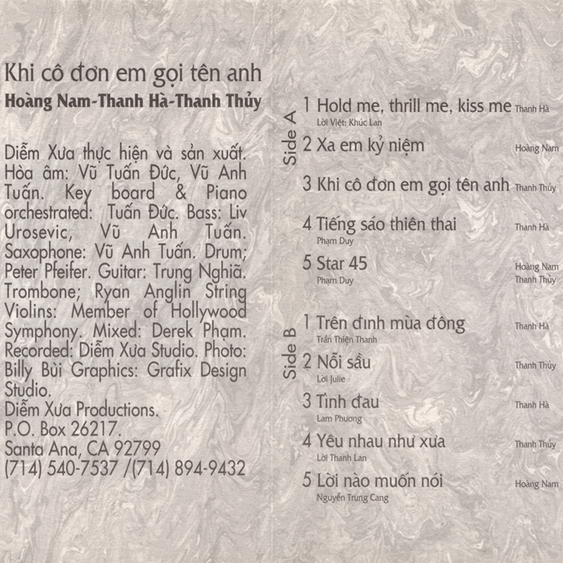 Tape Diễm Xưa 86 - Khi Cô Đơn Em Gọi Tên Anh