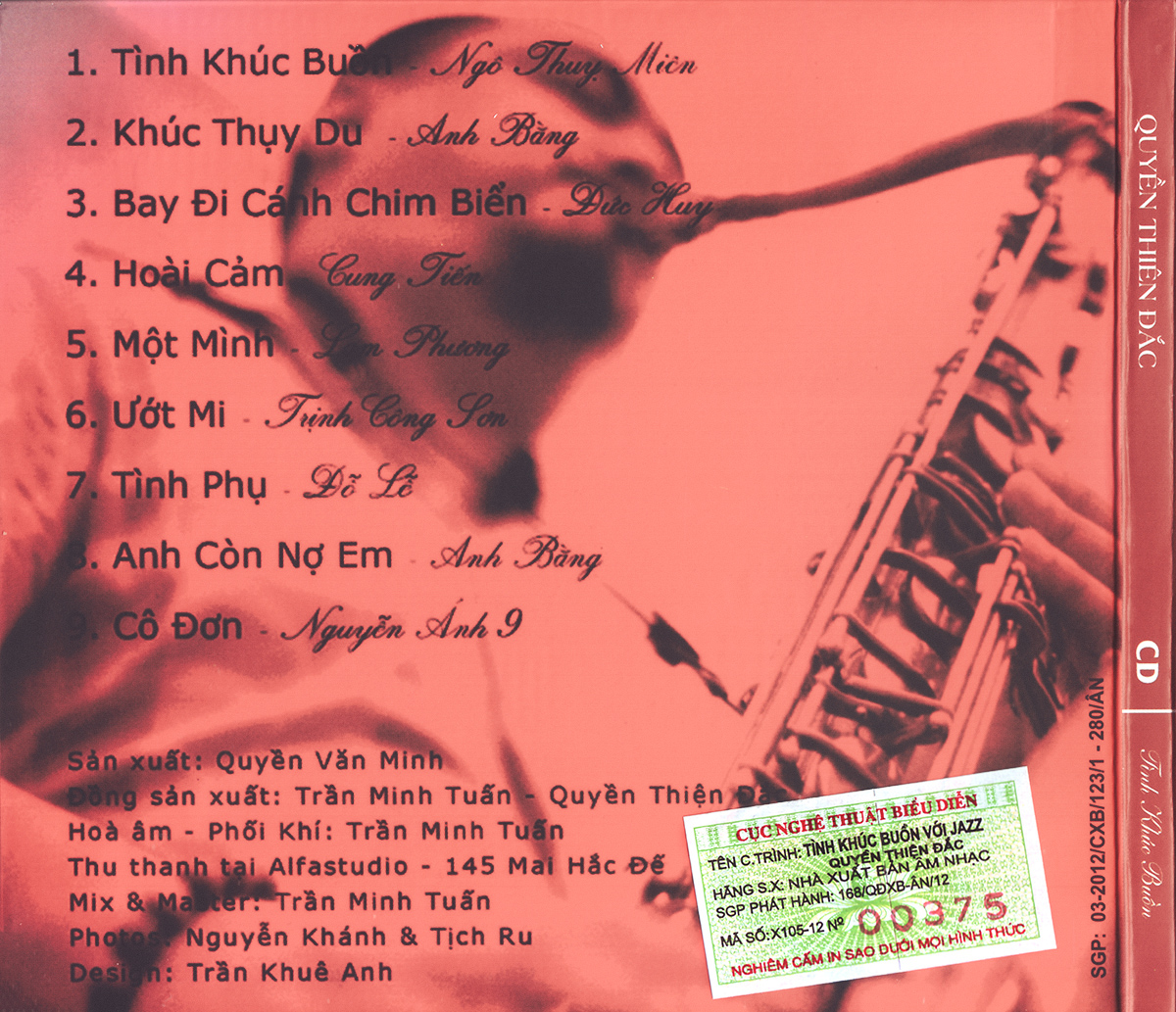 Dihavina CD - Tình Khúc Buồn - Quyền Thiện Đắc