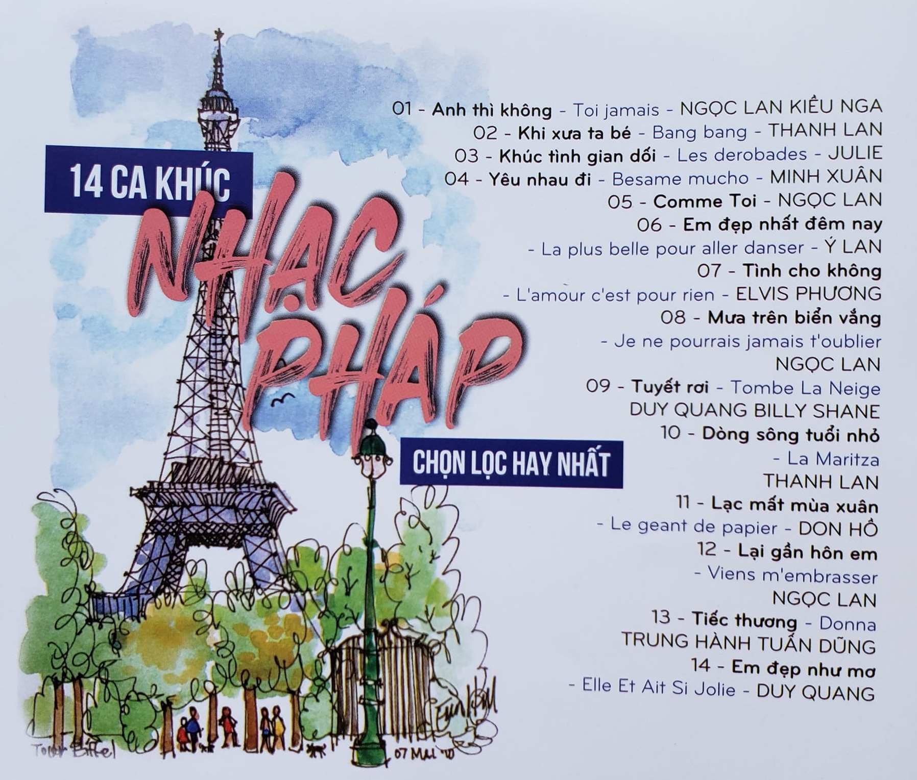 14 Ca Khúc Nhạc Pháp Chọn Lọc