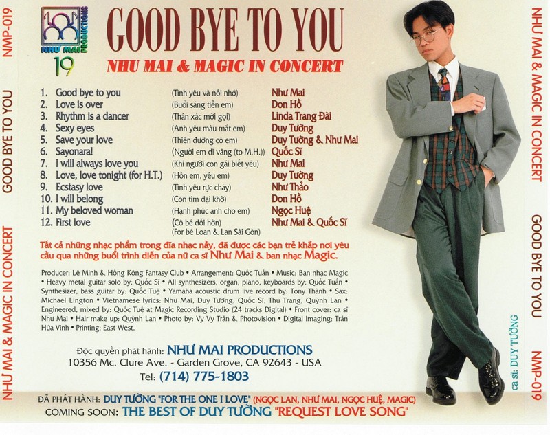 Như Mai CD019 - Goodbye To You
