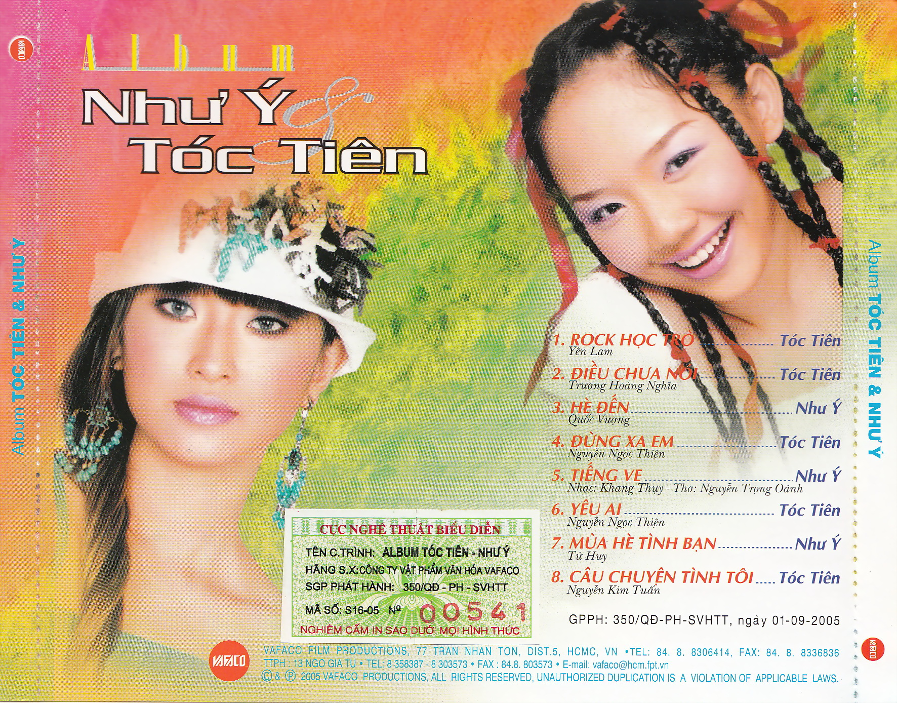 Vafaco CD - Album Như Ý & Tóc Tiên