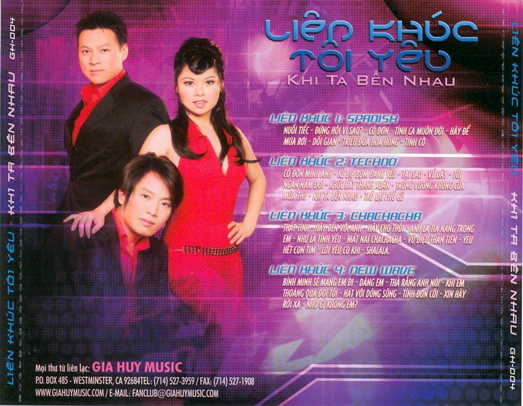 Gia Huy CD004 - Liên Khúc Tôi Yêu 1 - Khi Ta Yêu Nhau