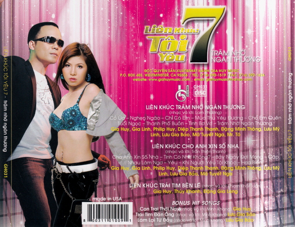 Gia Huy CD031 - Liên Khúc Tôi Yêu 7