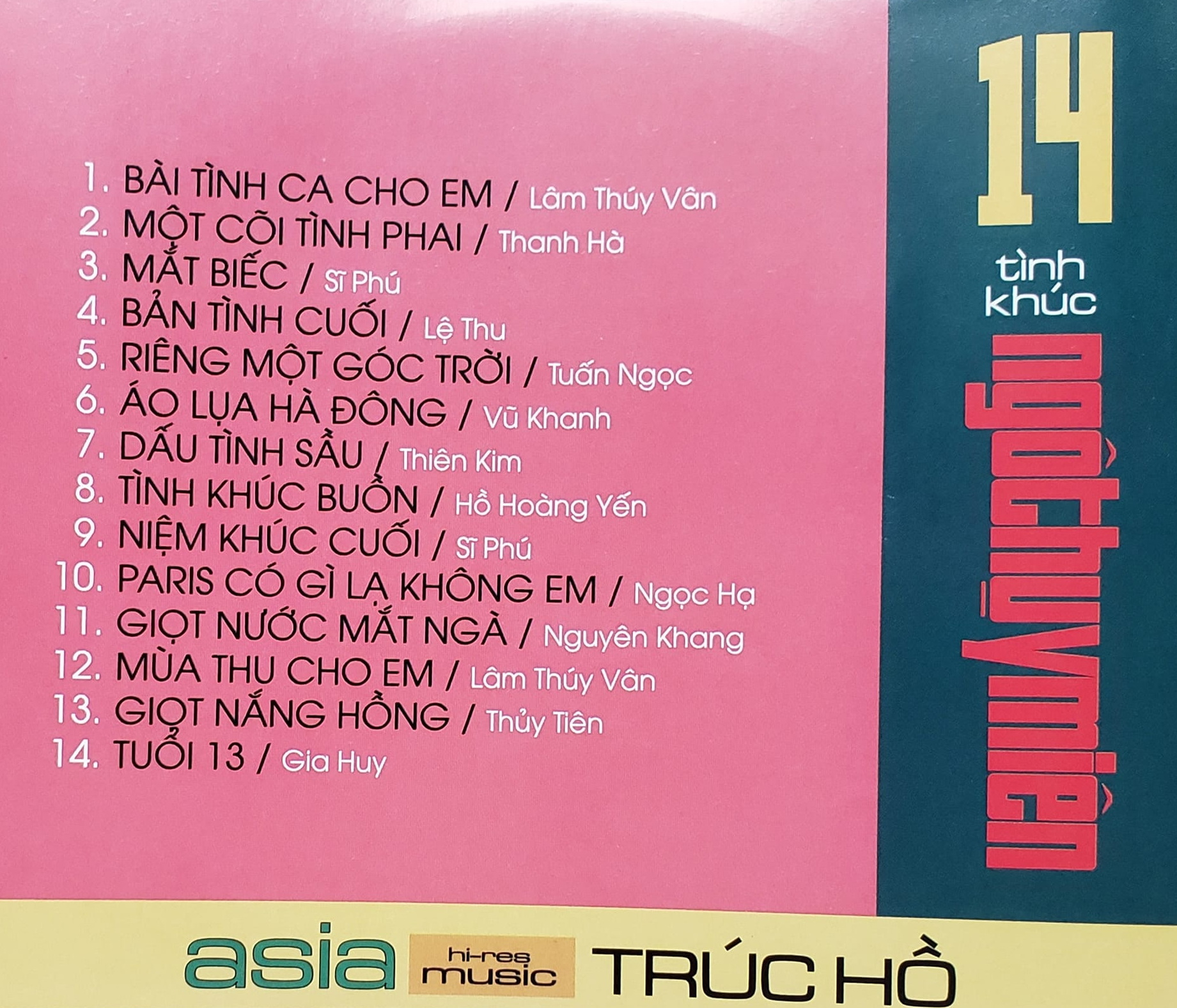Trúc Hồ CD - 14 Tình Khúc Ngô Thụy Miên