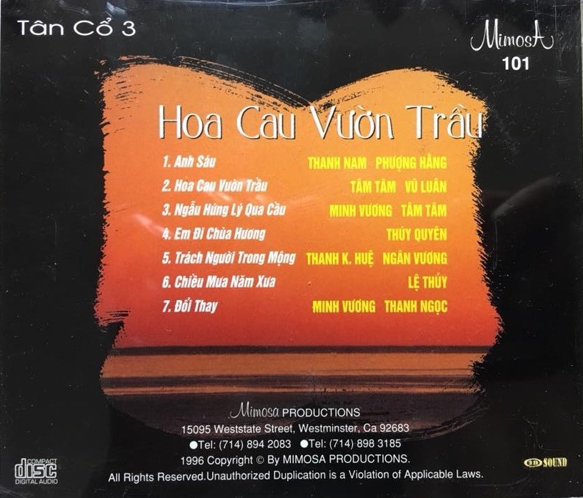 Mimosa CD101 - Hoa Cau Vườn Tràu - Tân Cổ
