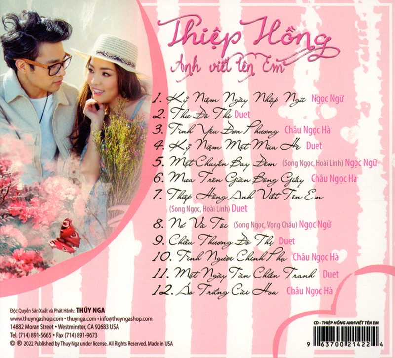 Thúy Nga CD637 - Thiệp Hồng Anh Viết Tên Em - Châu Ngọc Hà & Ngọc Ngữ