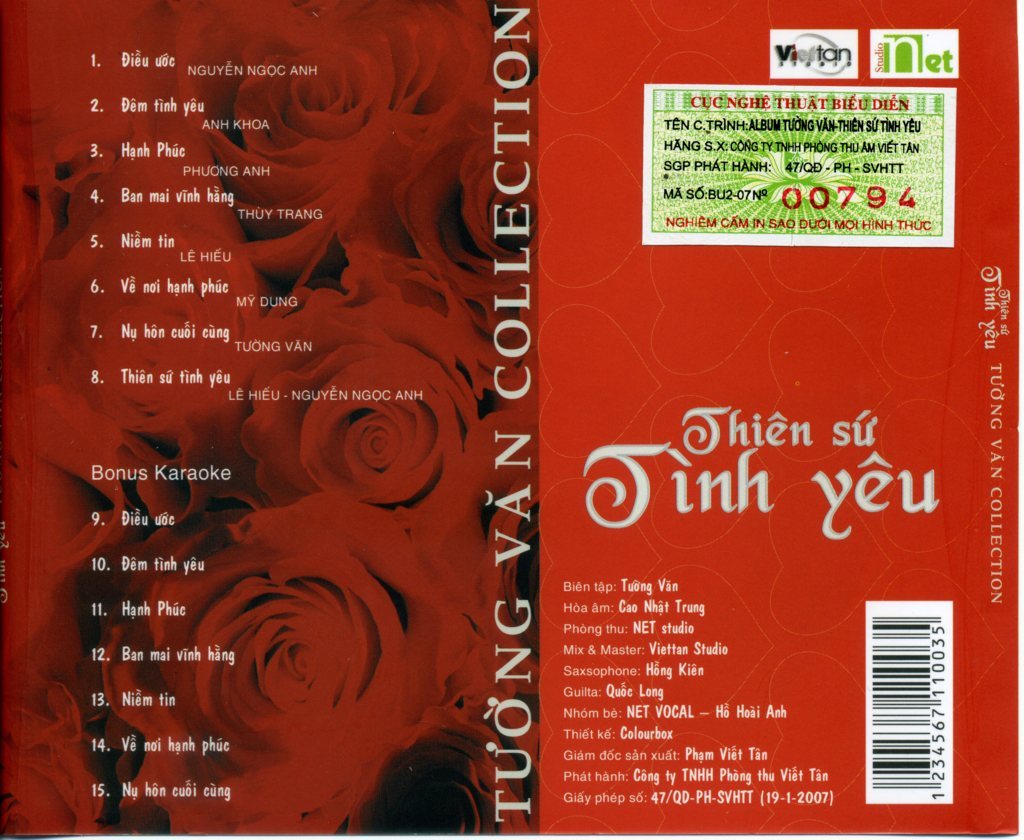 Vafaco CD - Thiên Sứ Tình Yêu - Tường Văn