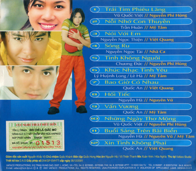 Vafaco CD - Trái Tim Phiêu Lãng