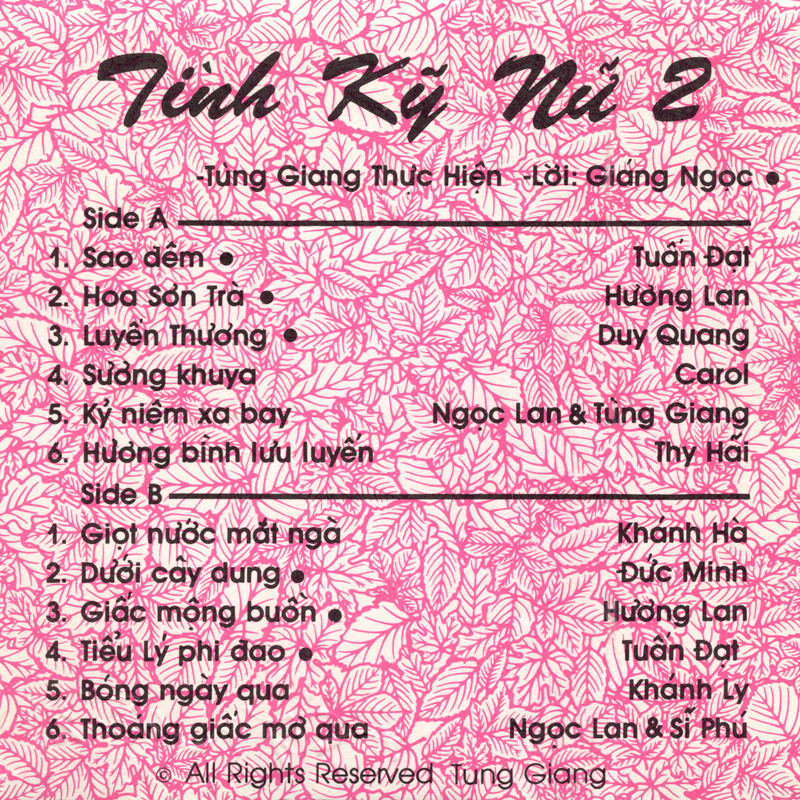 Tape Tùng Giang - Tình Kỹ Nữ 2