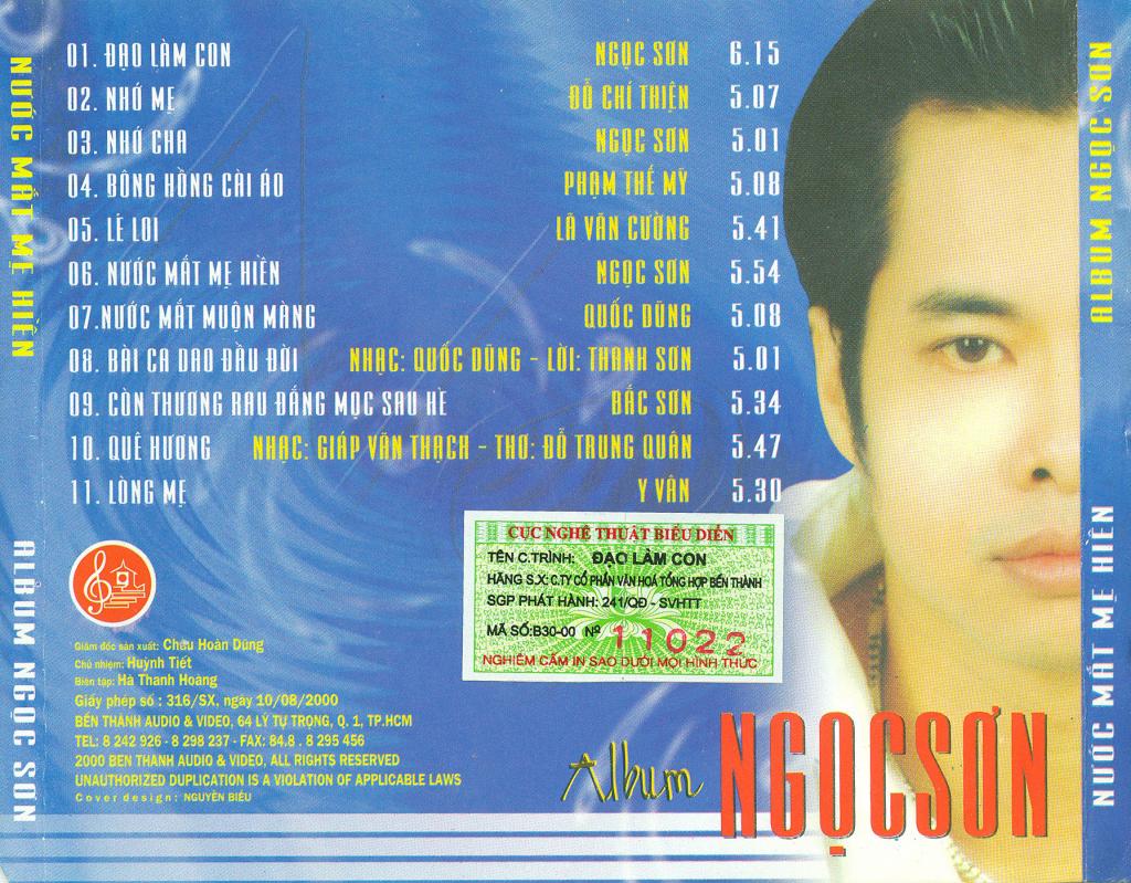 Bến Thành CD -  Đạo Làm Con - Ngọc Sơn