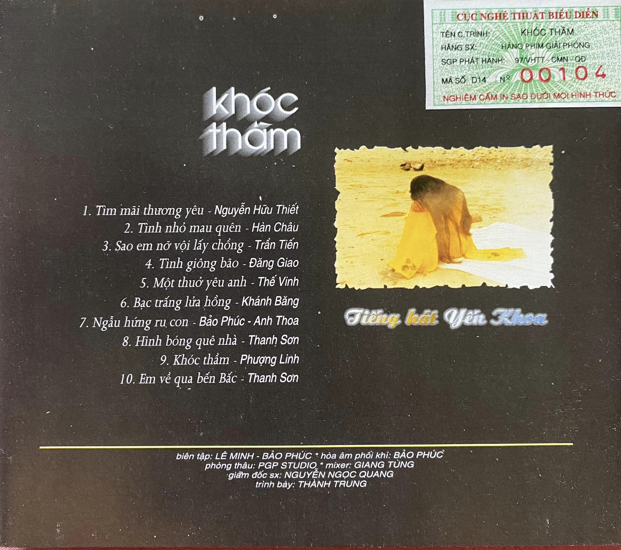 PGP CD - Khóc Thầm - Yến Khoa (1996)