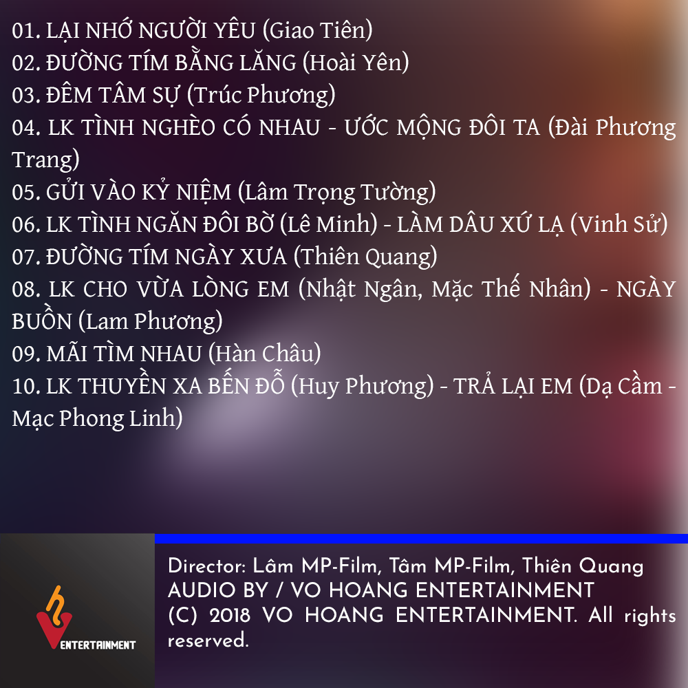 Thiên Quang, Quỳnh Trang - Tuyển Chọn Song Ca (Phần 1)