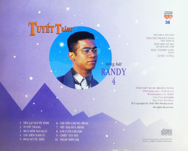 Tình Nhớ CD038 - Tuyết Trắng - Randy