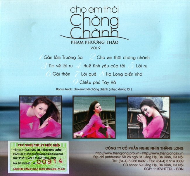 Thăng Long CD - Cho Em Thôi Chòng Chành - Phạm Phương Thảo