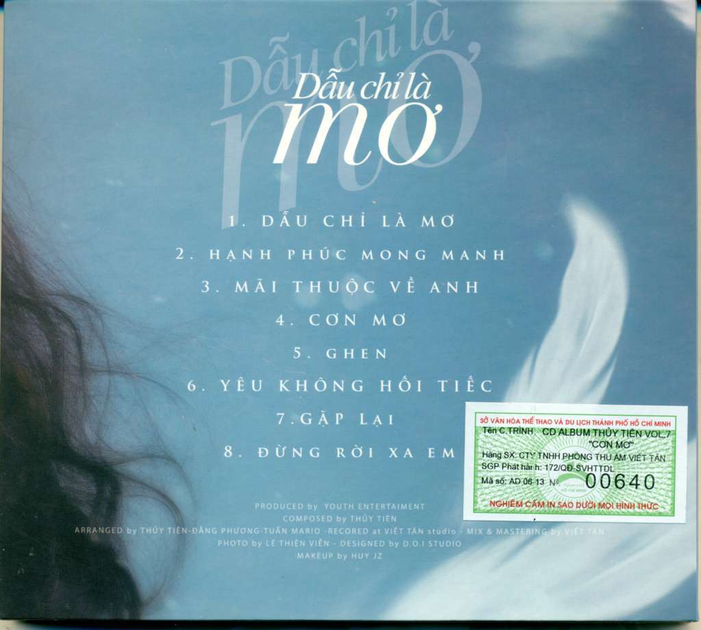 Viết Tân CD - Dẫu Chỉ Là Mơ - Thủy Tiên