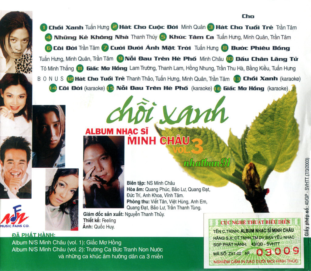 Music Fan CD - Chồi Xanh