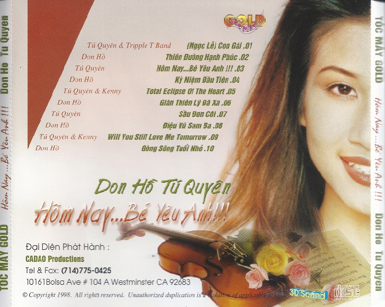 Ca Dao CD - Hôm Nay Bé Yêu Anh - Don Hồ & Tú Quyên