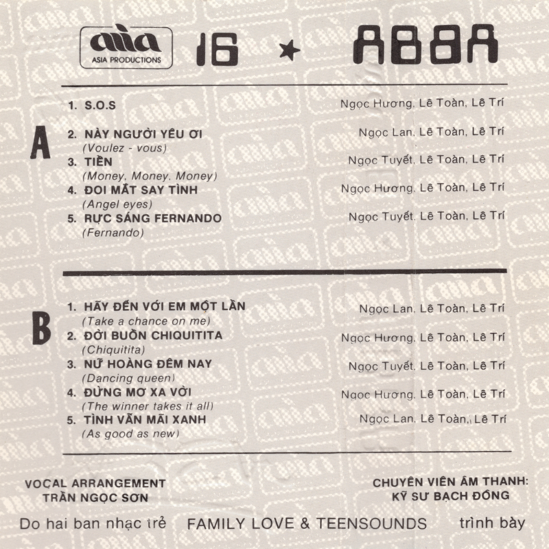Tape Asia 16 - ABBA