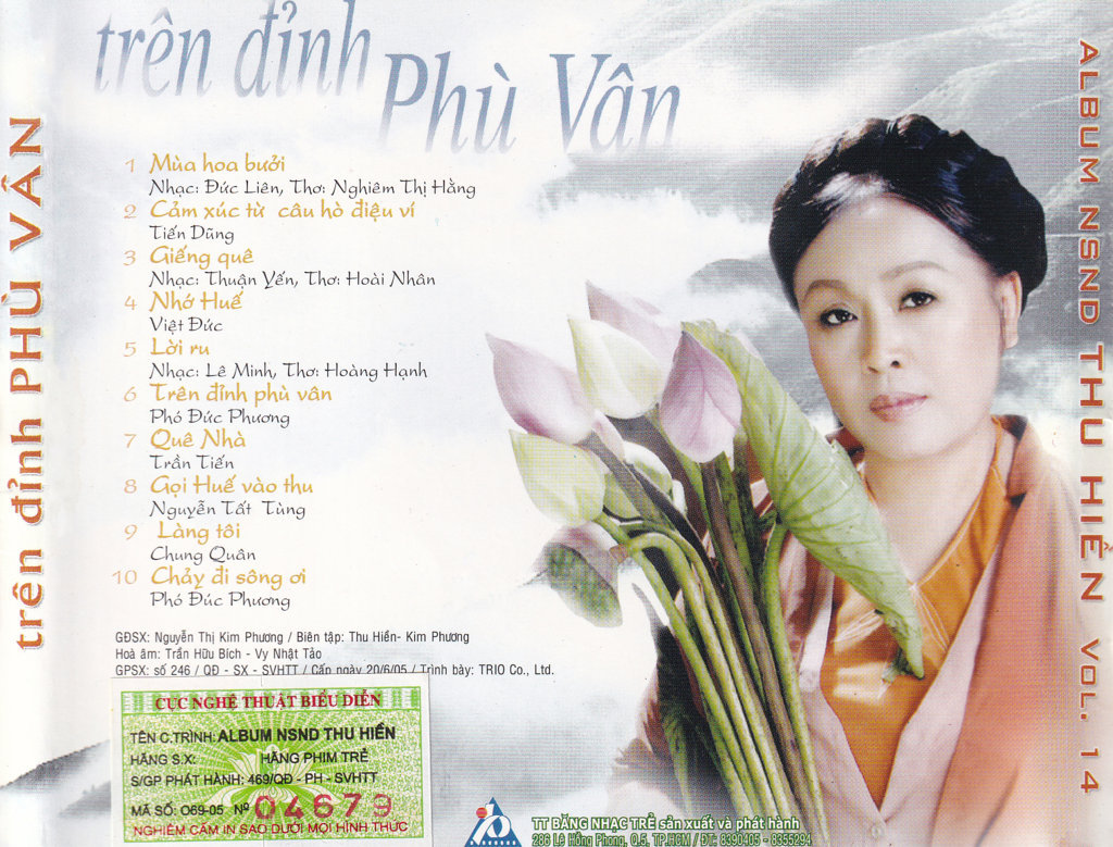 Băng Nhạc Trẻ CD - Trên Đỉnh Phù Vân - Thu Hiền