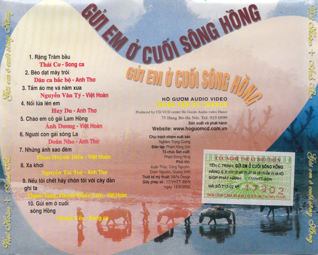 Hồ Gươm CD - Gửi Em Ở Cuối Sông Hồng - Anh Thơ & Việt Hoàn
